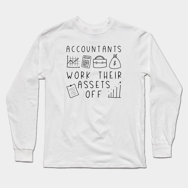 Accountants Long Sleeve T-Shirt by LuckyFoxDesigns